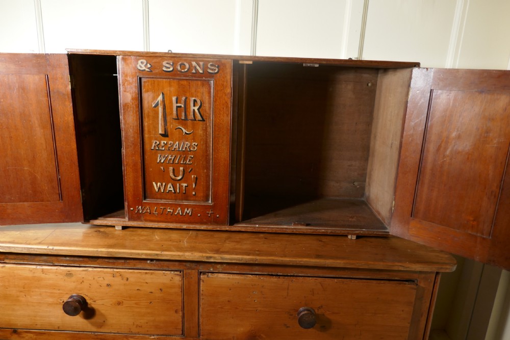 Victorian Boot & Shoe Makers Shop Cupboard, Shop Display  View IX