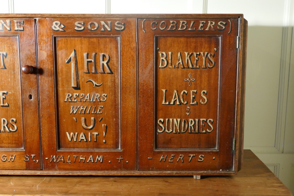 Victorian Boot & Shoe Makers Shop Cupboard, Shop Display  View X