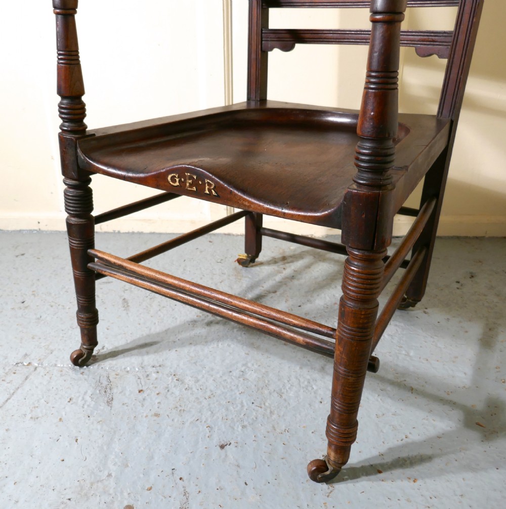 Great Eastern Railways Station Master’s Chair Carver Chair View VI