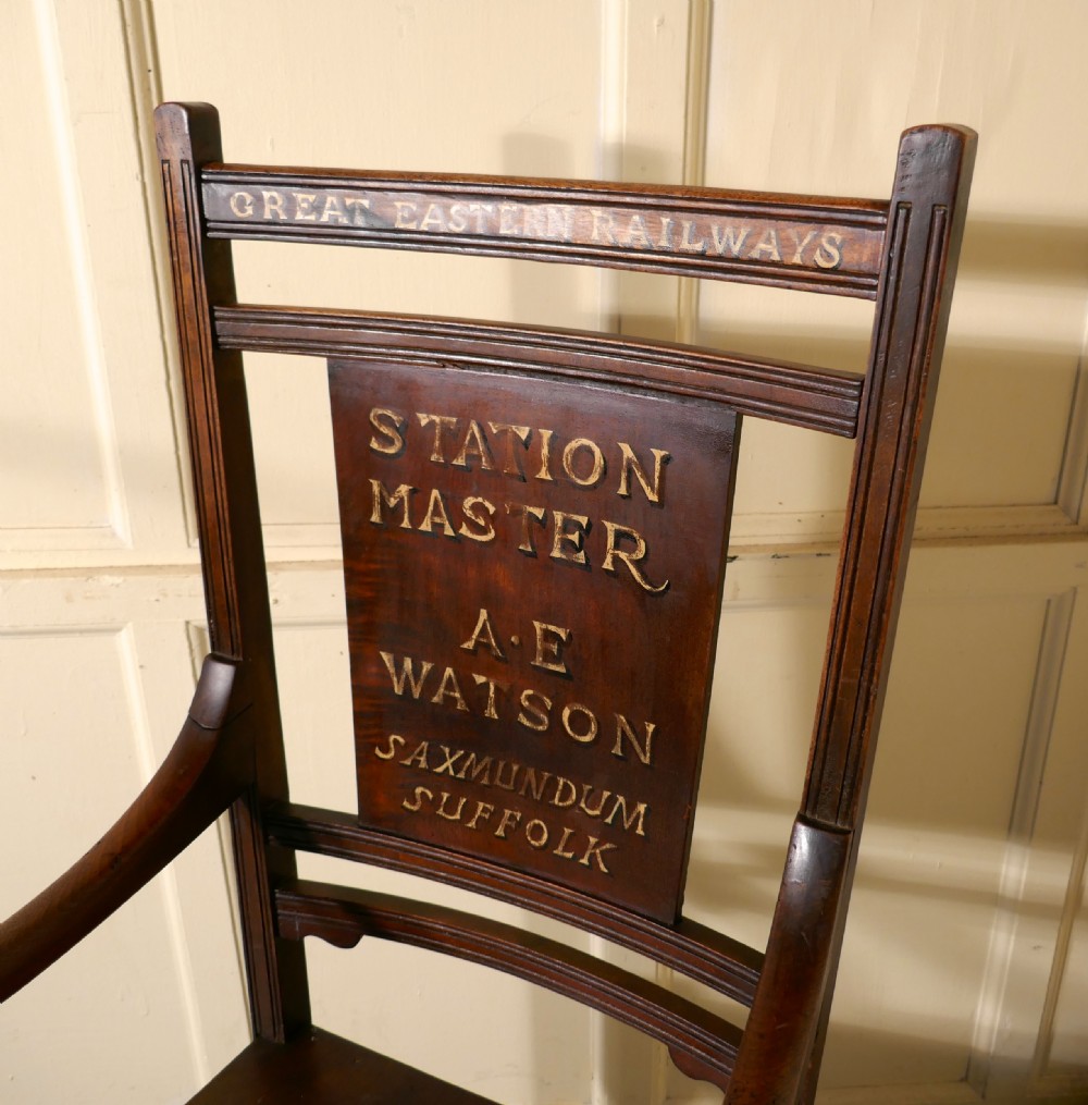 Great Eastern Railways Station Master’s Chair Carver Chair View VII