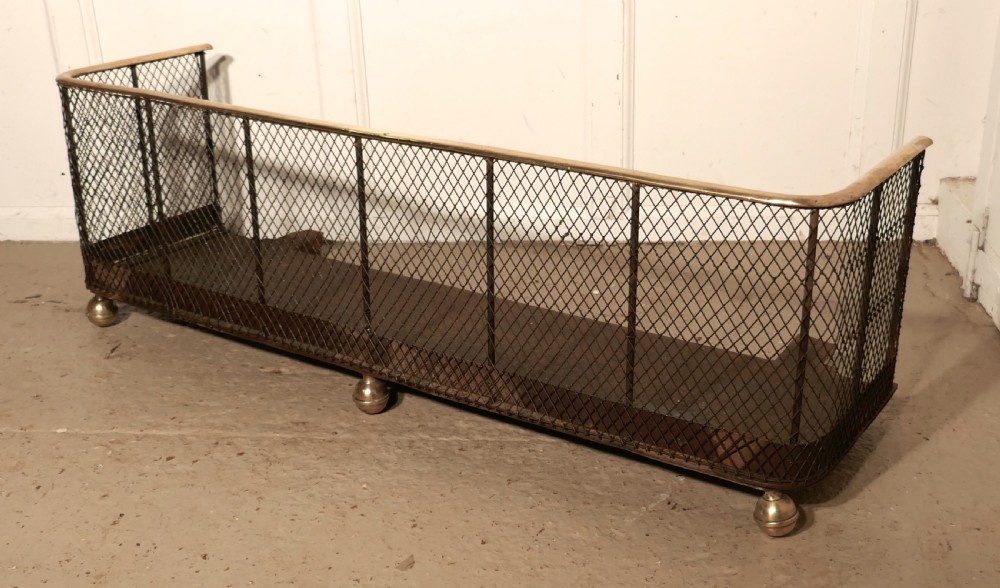 Victorian Nursery Fire Guard or Club Fender  View III