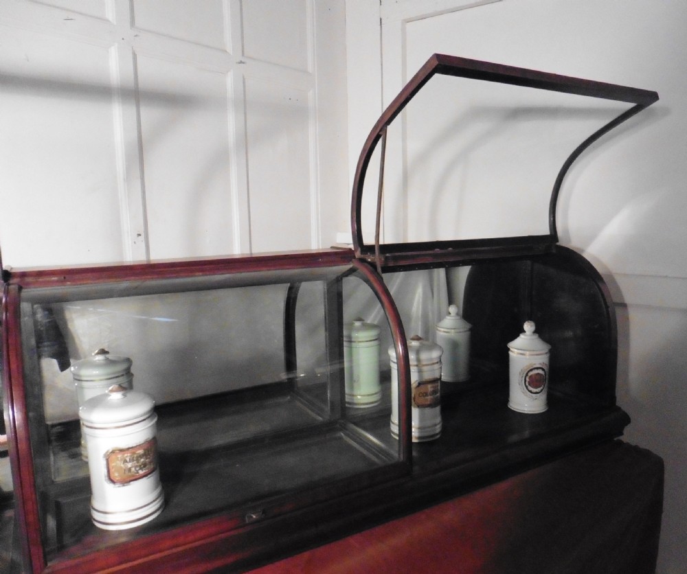 Large Victorian Mahogany Shop Display Counter Cabinet,   View III