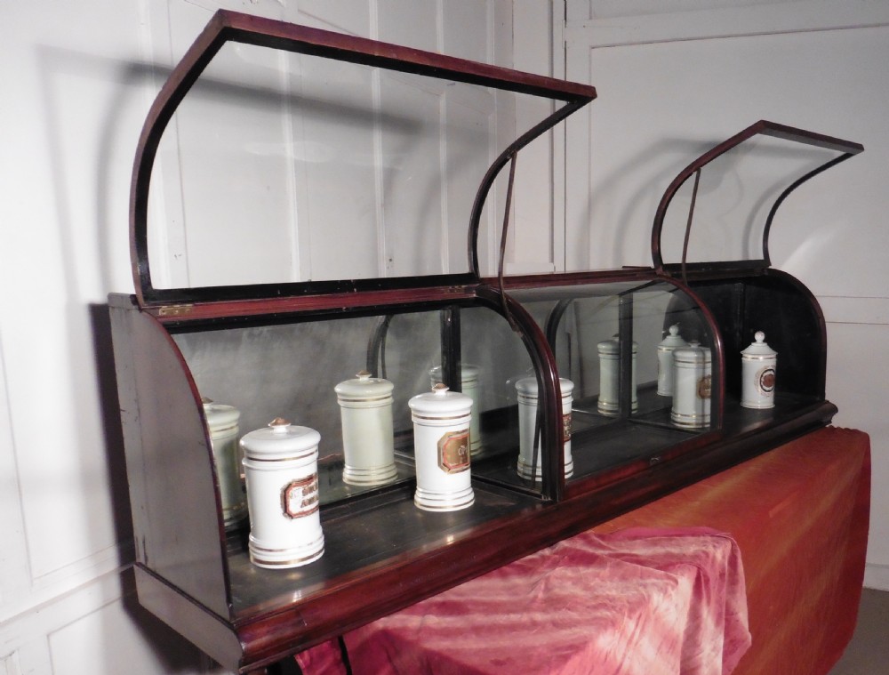 Large Victorian Mahogany Shop Display Counter Cabinet,   View VII