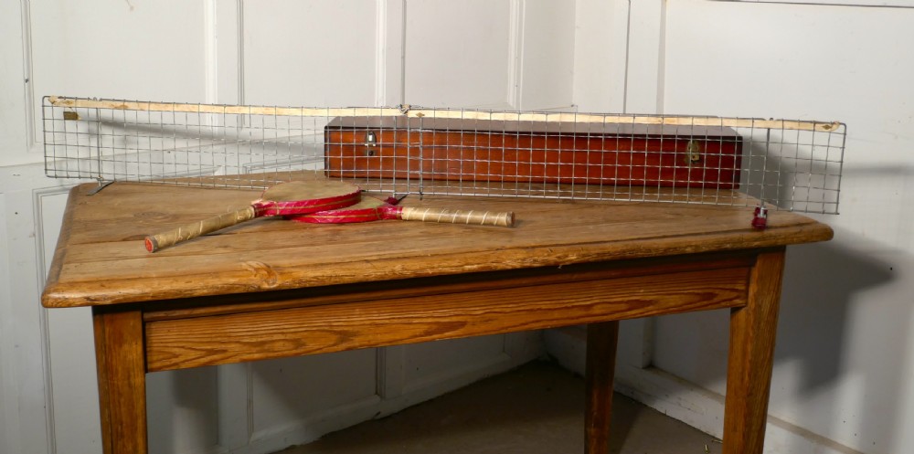 Vintage Edwardian Ping Pong or table Tennis set by Quiggins View VII