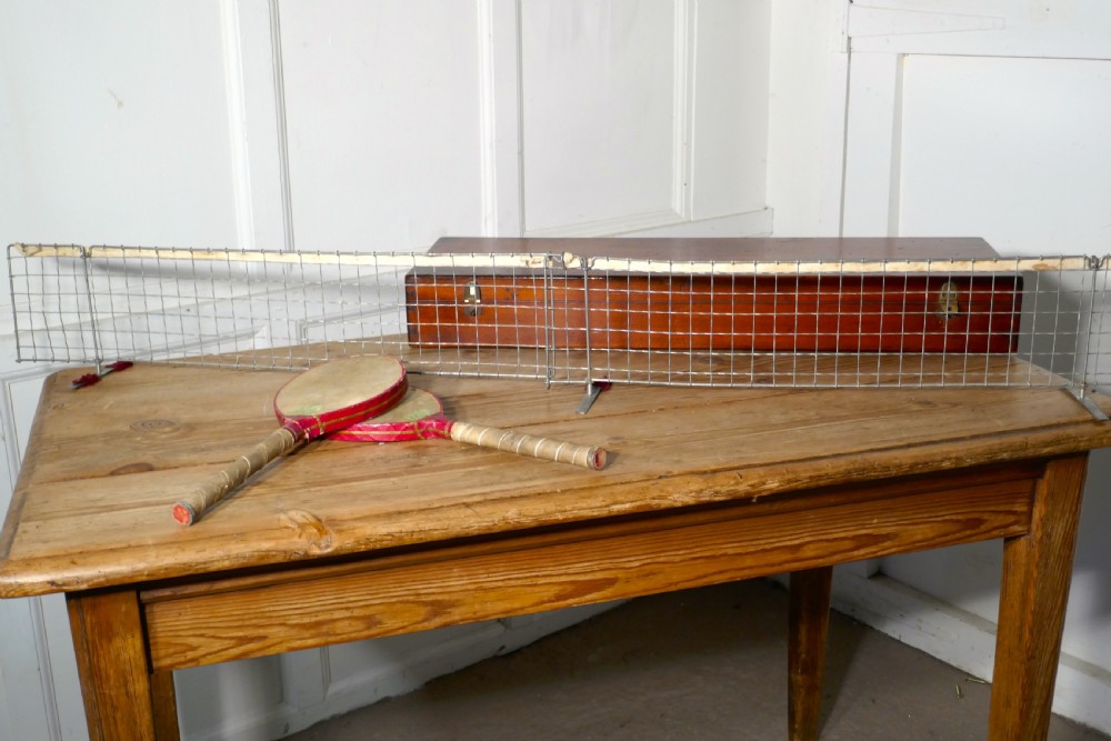 Vintage Edwardian Ping Pong or table Tennis set by Quiggins