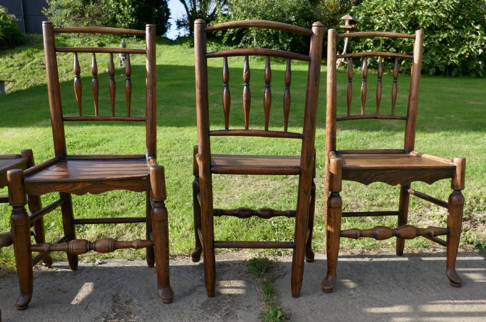 Set of 6 Early 19th Century Elm and Ash Country Chairs View VII