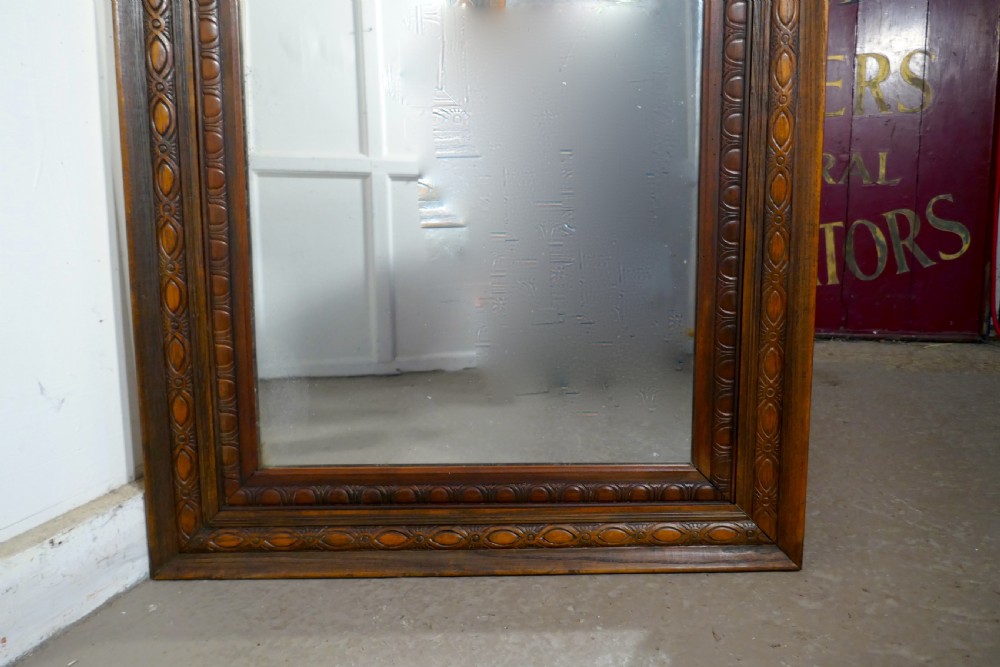 A 19th Century Carved Oak Mirror View II