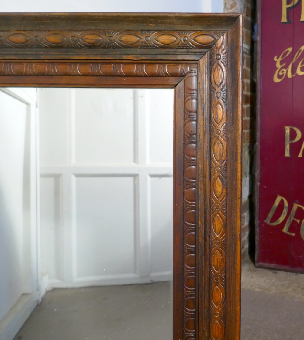A 19th Century Carved Oak Mirror View IV