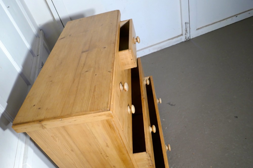 Large Victorian Stripped Pine Chest of Drawers  View III