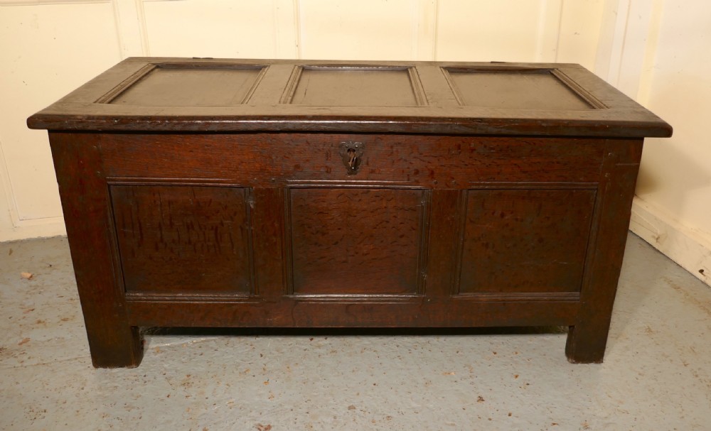 18th Century  Panelled Oak Coffer  View VI