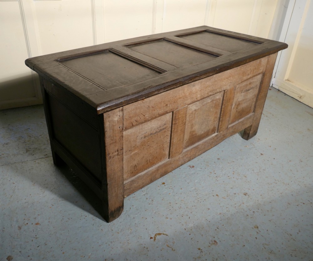 18th Century  Panelled Oak Coffer  View IX