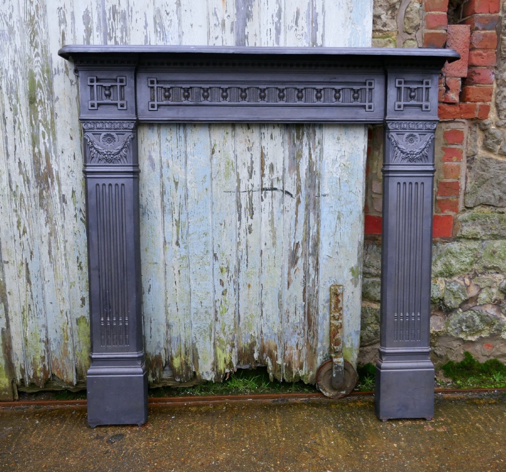 Large 19th Century Cast Iron Fire Place View II