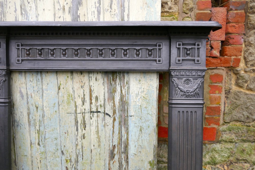 Large 19th Century Cast Iron Fire Place View VIII