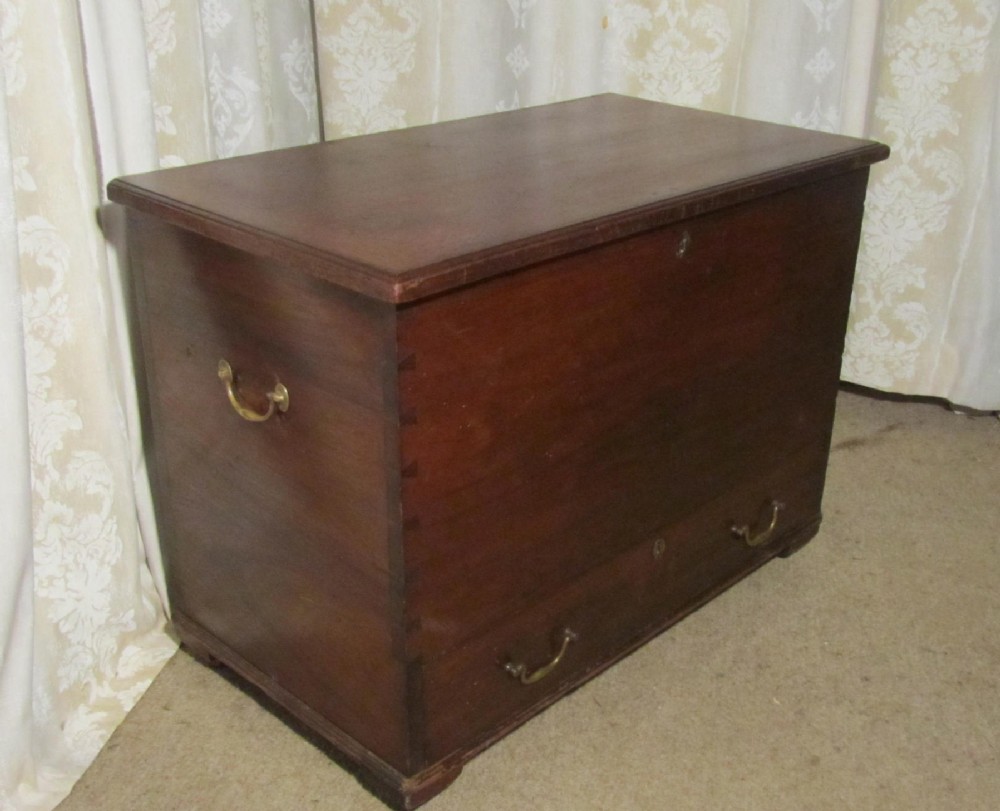  Victorian Country Elm Mule Chest 