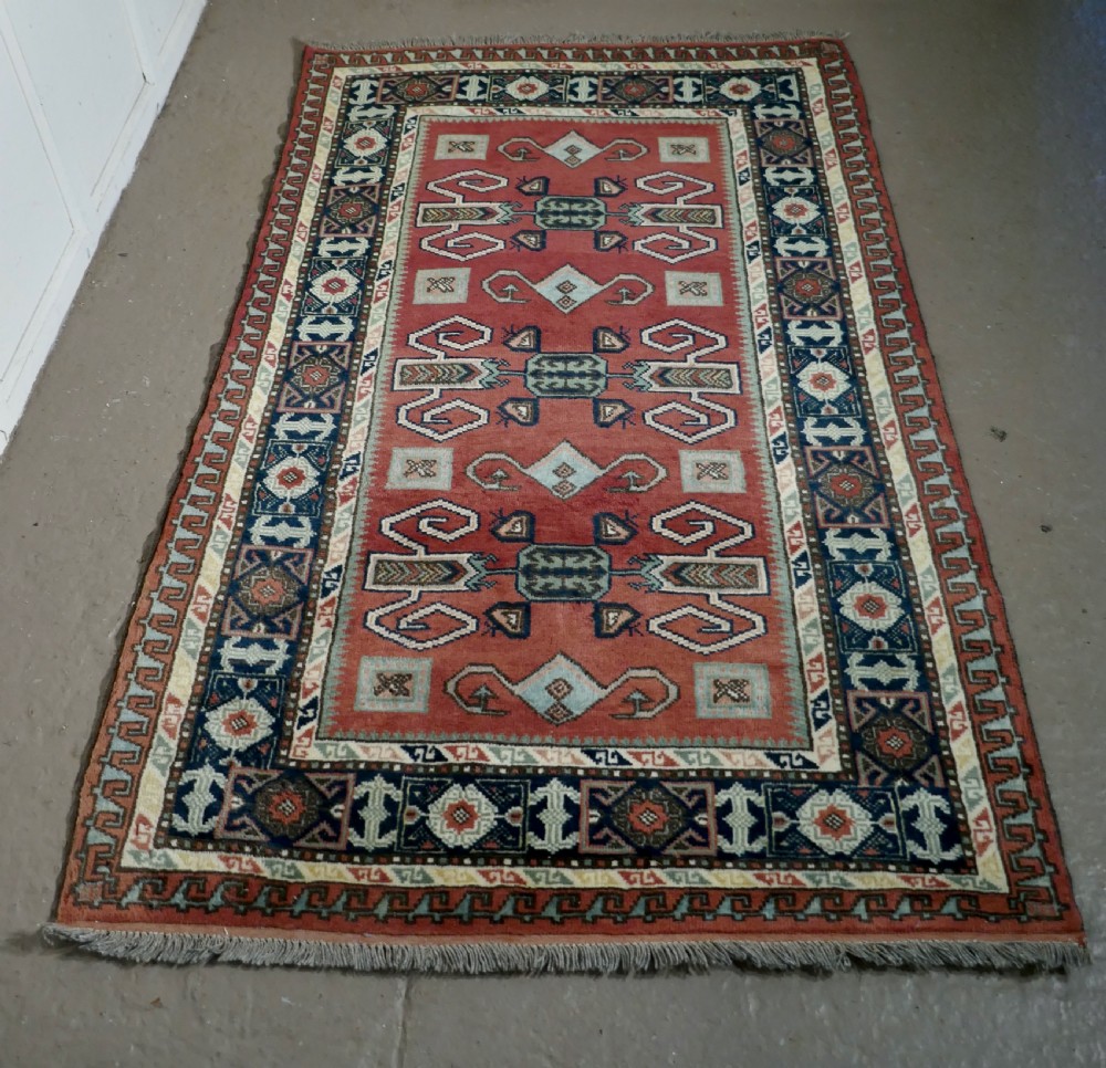 Vintage Hand Woven Shiraz Carpet  