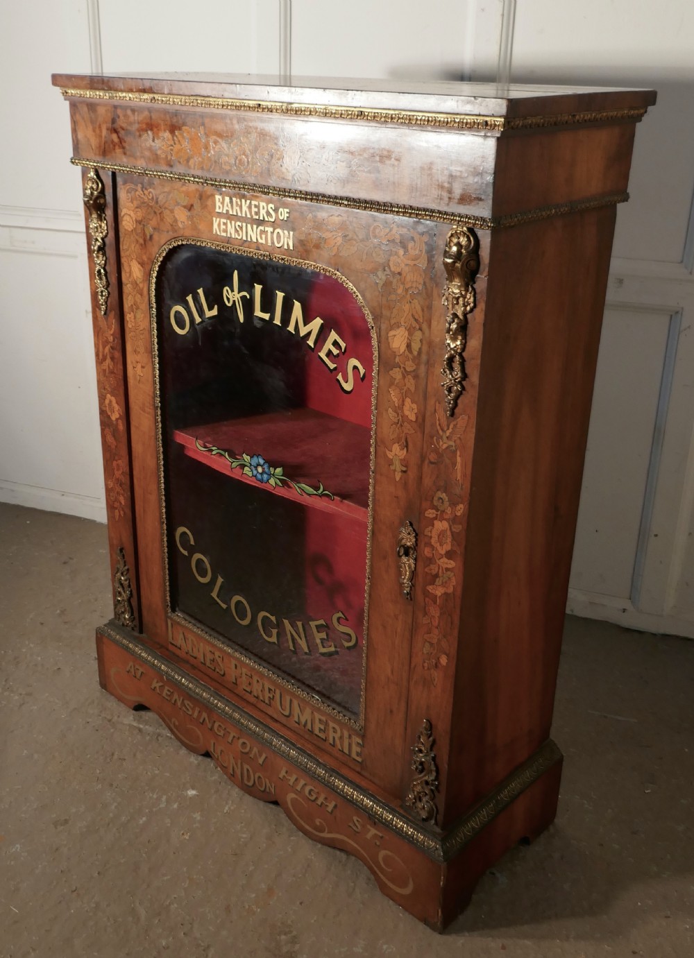 Superb Figured Walnut Perfume Cabinet from Barkers of Kensington View II