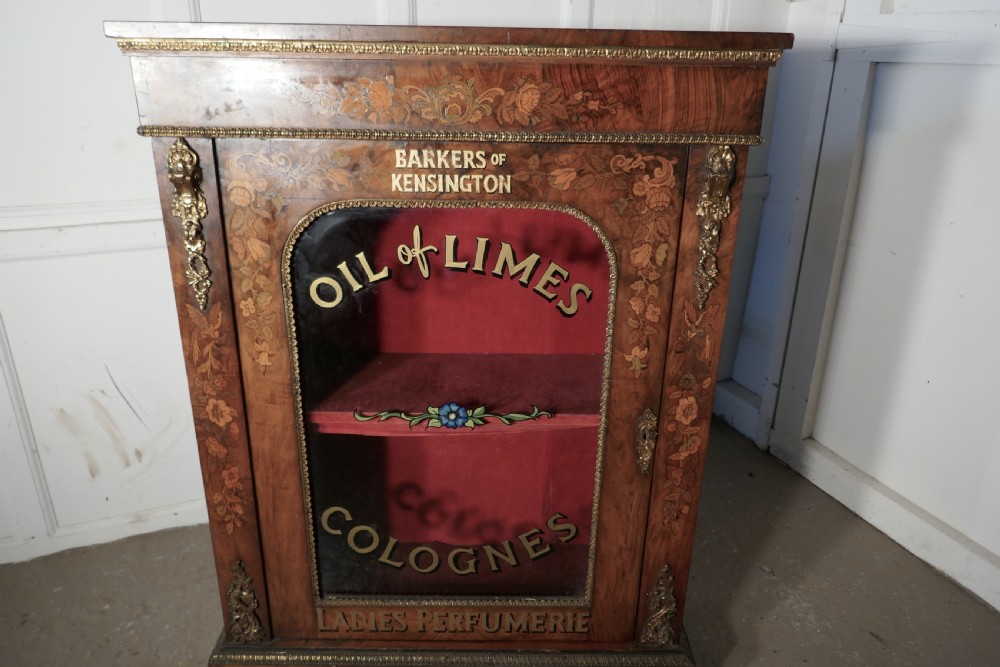 Superb Figured Walnut Perfume Cabinet from Barkers of Kensington View III