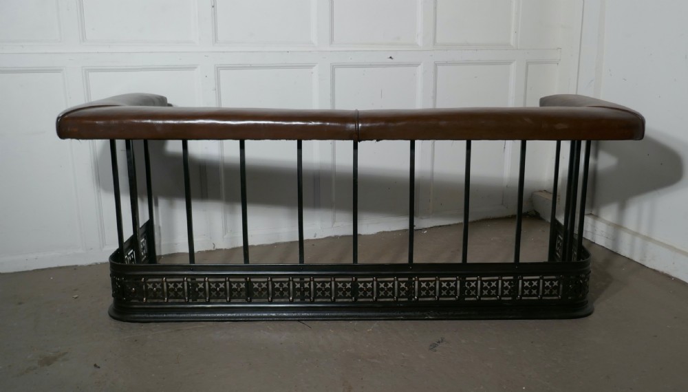 Arts and Crafts Copper and Iron Club Fender  View II