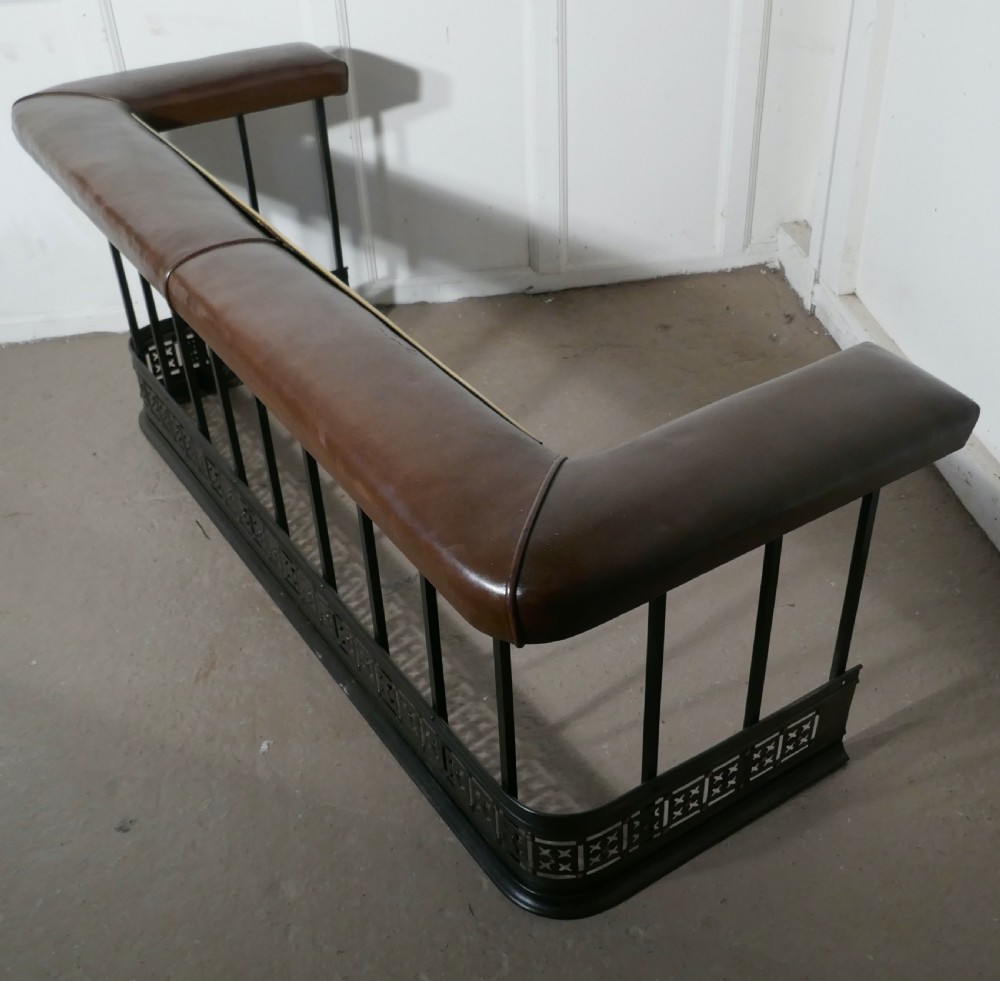 Arts and Crafts Copper and Iron Club Fender  View V
