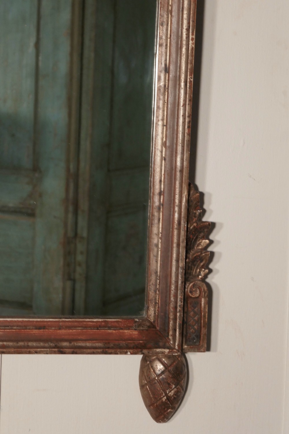 Napoleon III, Distressed, Faded Wall Mirror on a Gardening Theme  View V