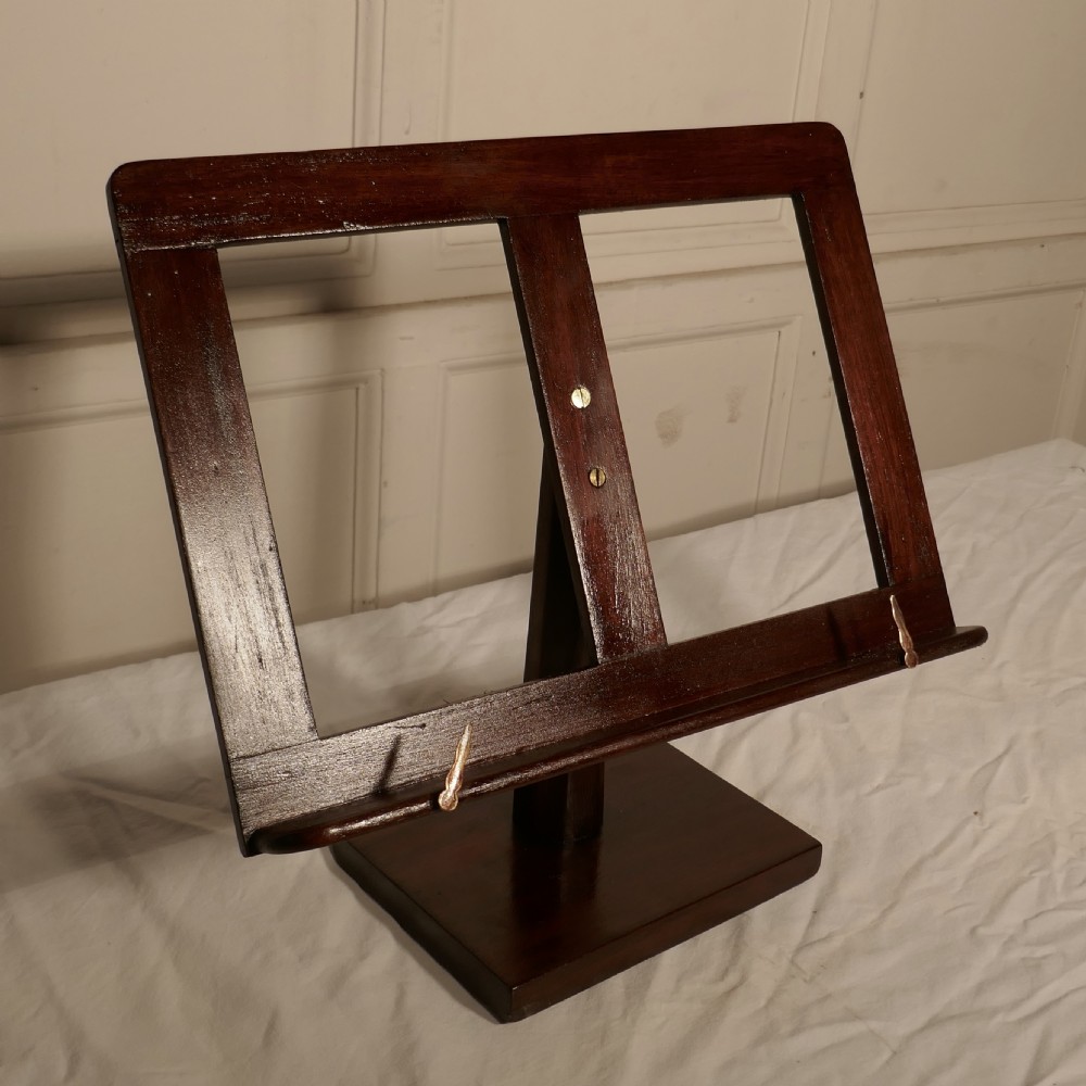 Mahogany Easel Style Book Rest, Reading Stand
