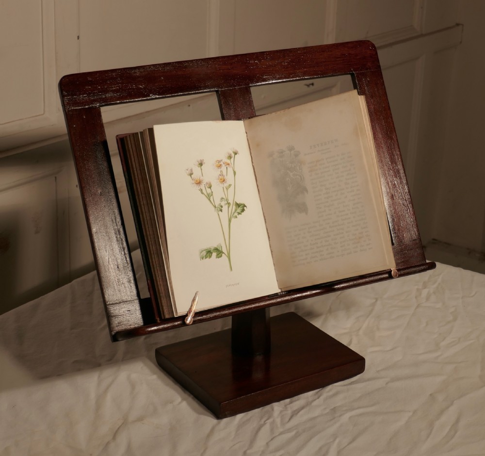 Mahogany Easel Style Book Rest, Reading Stand View IV