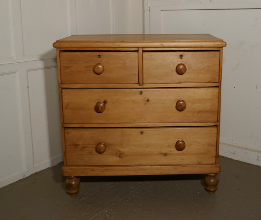 Victorian Stripped Pine Chest of Drawers