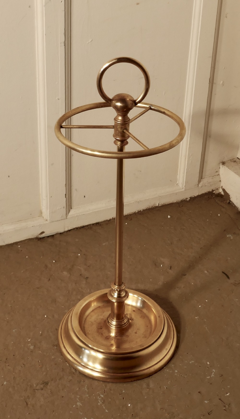 19th Century French Brass Walking Stick or Umbrella Stand