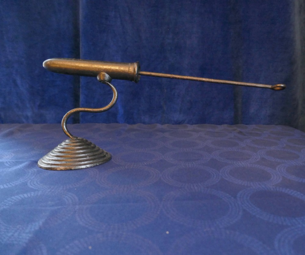 19th century Goffering Flat Iron (or Tally Iron) Complete with Heating Poker 