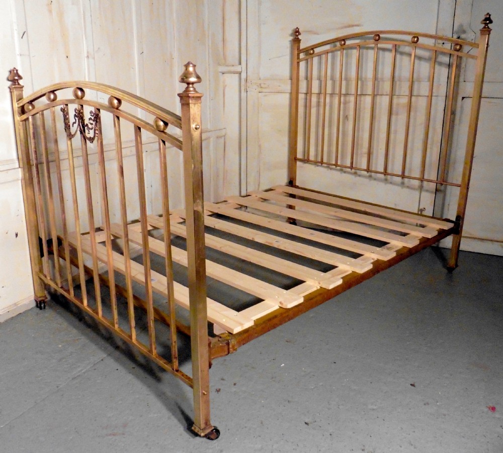 A Lovely Victorian Brass Double Bed View VI