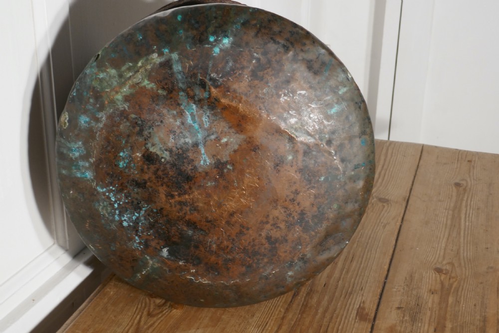 19th Century Copper Cauldron or Log Bin   View VII