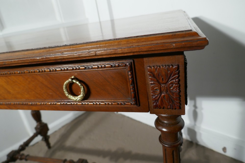 An Elegant Edwardian Mahogany Writing Table View III