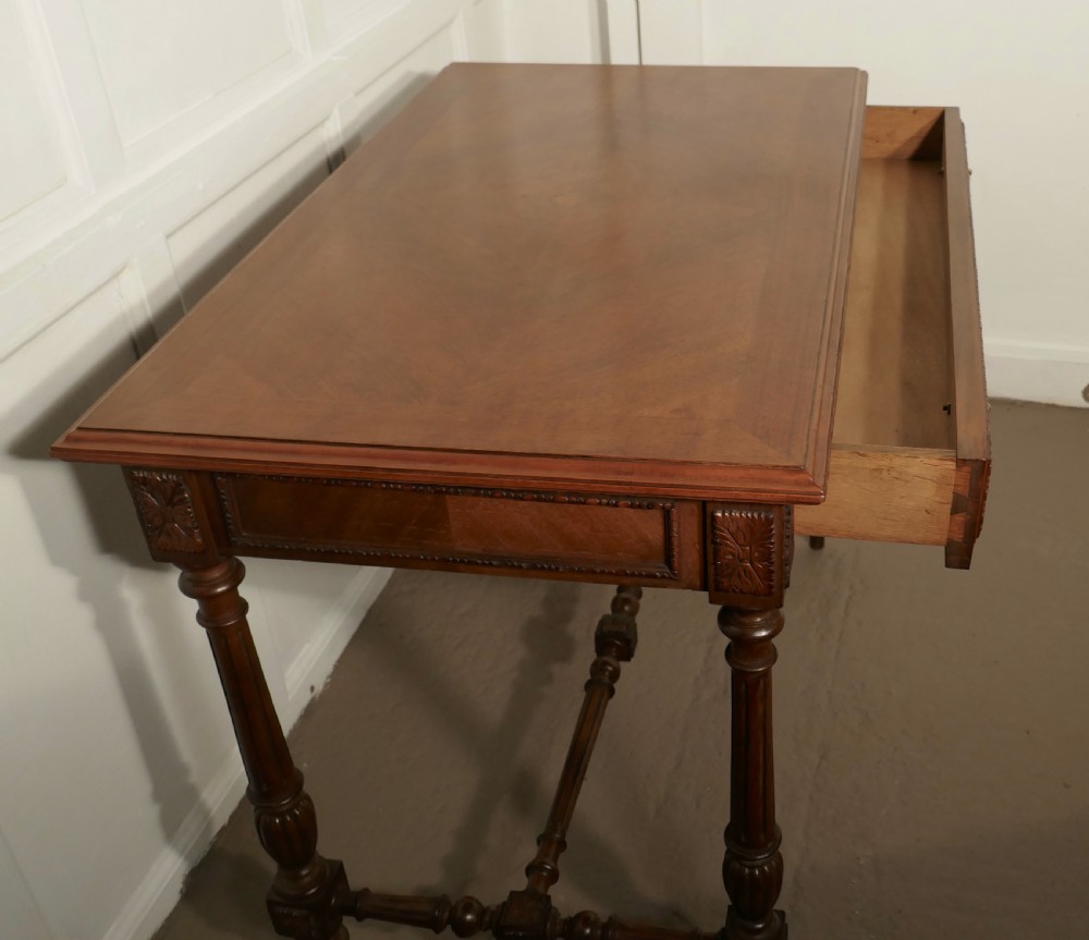 An Elegant Edwardian Mahogany Writing Table View VIII