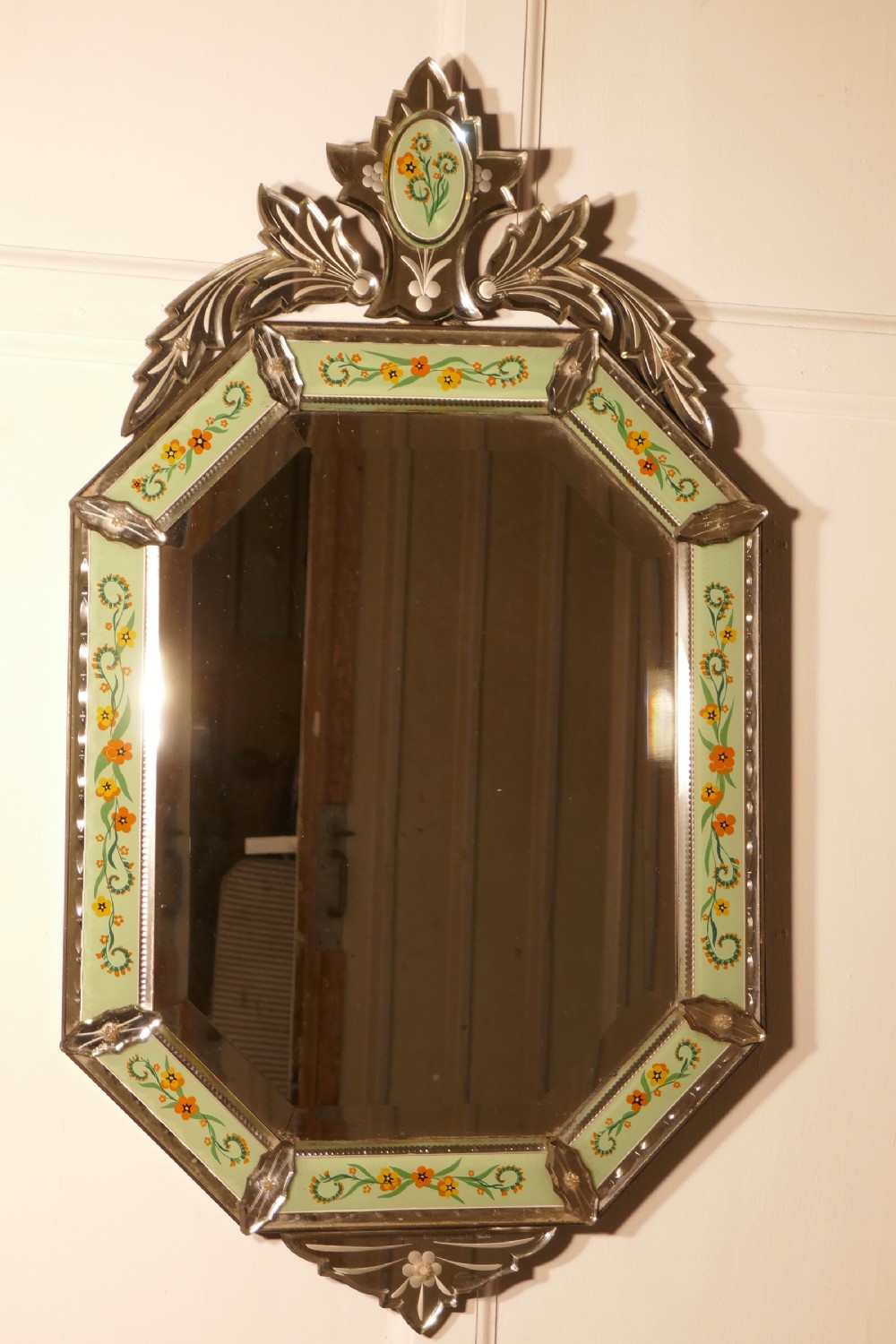 Superb Large Arts and Crafts Venetian Mirror