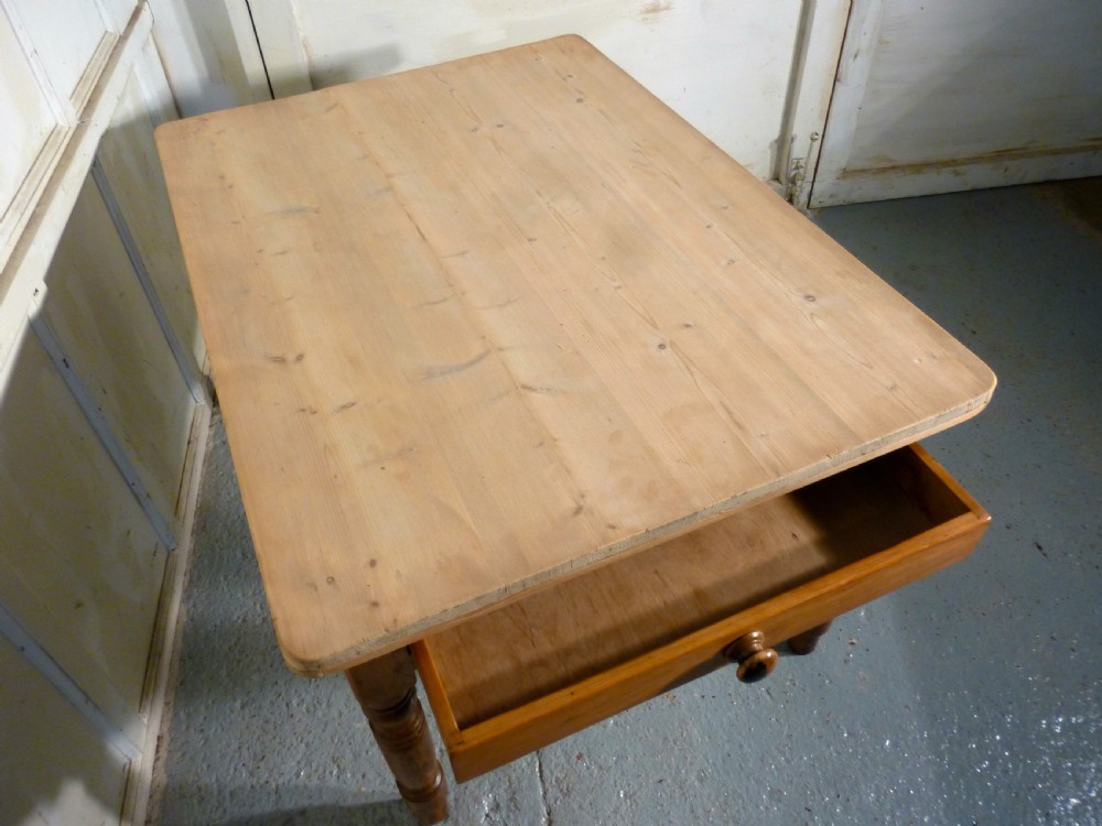 A Traditional Victorian Scrub Top Pine Kitchen Table View VI