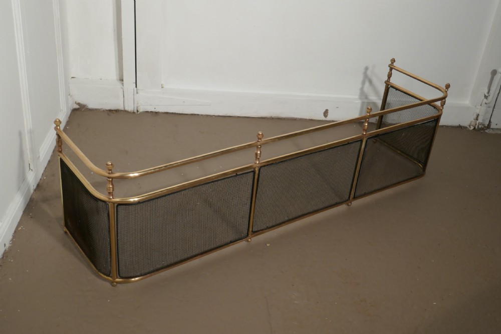 A Large Victorian Brass Club Fender  View VII