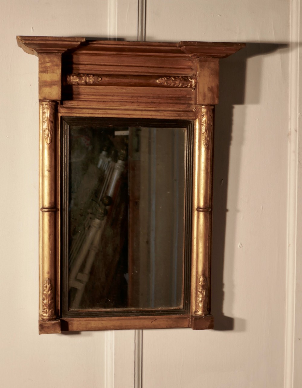 Small Napoleon III French Carved Gilt Wall Mirror View IV