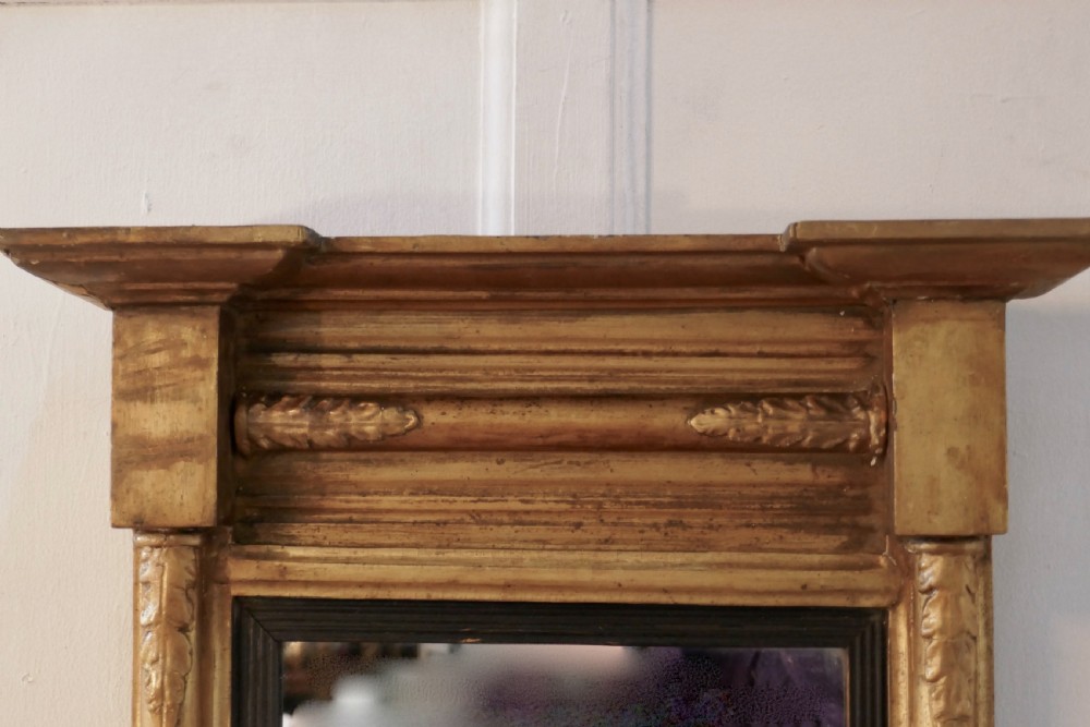 Small Napoleon III French Carved Gilt Wall Mirror View V