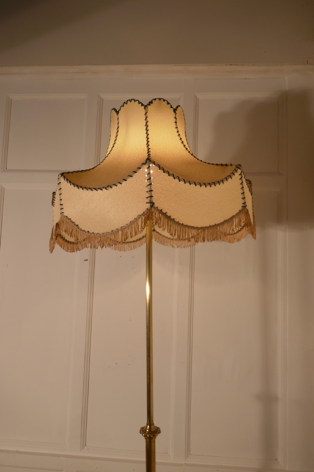Arts and Crafts Extending Brass Floor Lamp, Standard Lamp View II