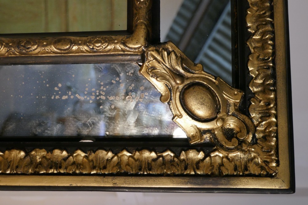 Very Large 19th Century French Gilt Cushion Mirror View VII