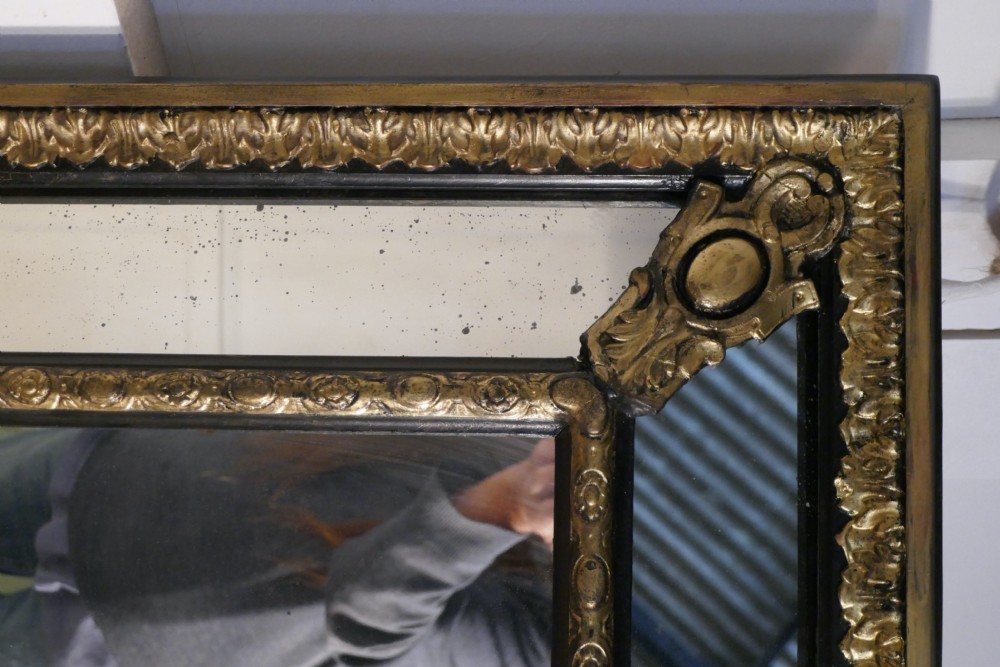 Very Large 19th Century French Gilt Cushion Mirror View VIII