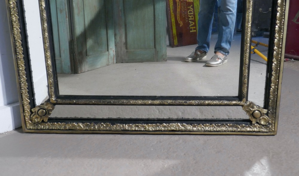 Very Large 19th Century French Gilt Cushion Mirror View IX