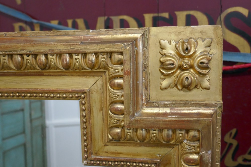Very Large French Gilt Over Mantle Mirror View VI