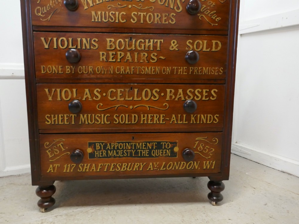 A Large Victorian Mahogany Shop Display Music Cabinet View V