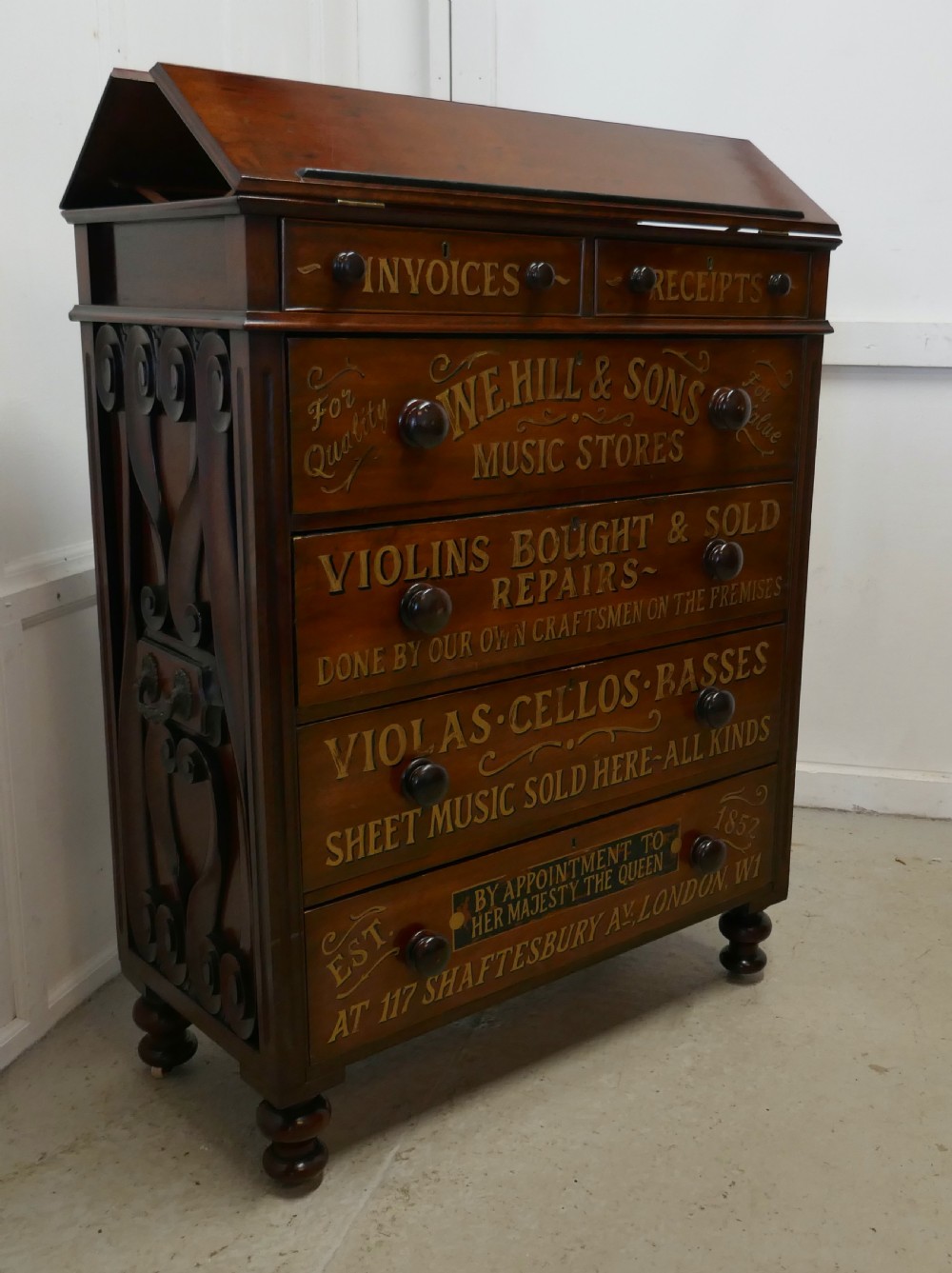 A Large Victorian Mahogany Shop Display Music Cabinet View VI
