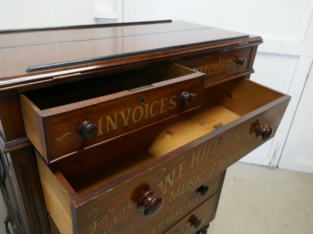 A Large Victorian Mahogany Shop Display Music Cabinet View XIV
