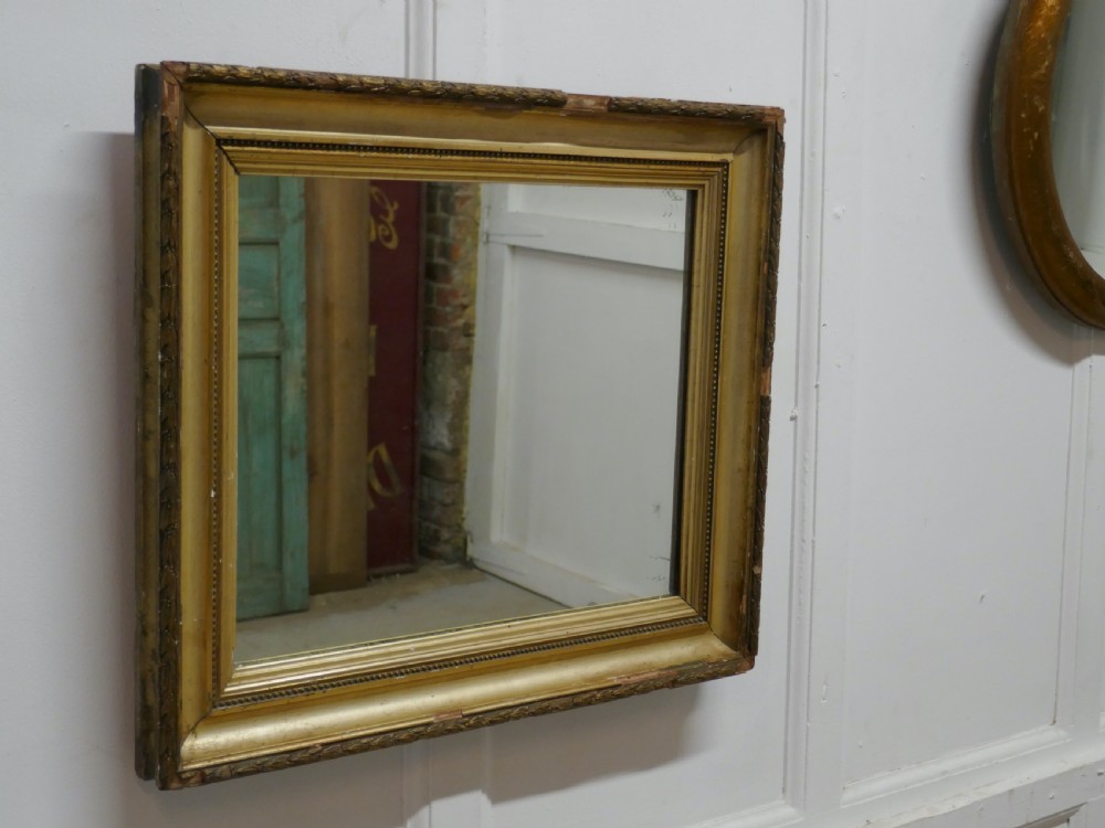 Charming 19th Century French Rectangular Gilt Mirror View III