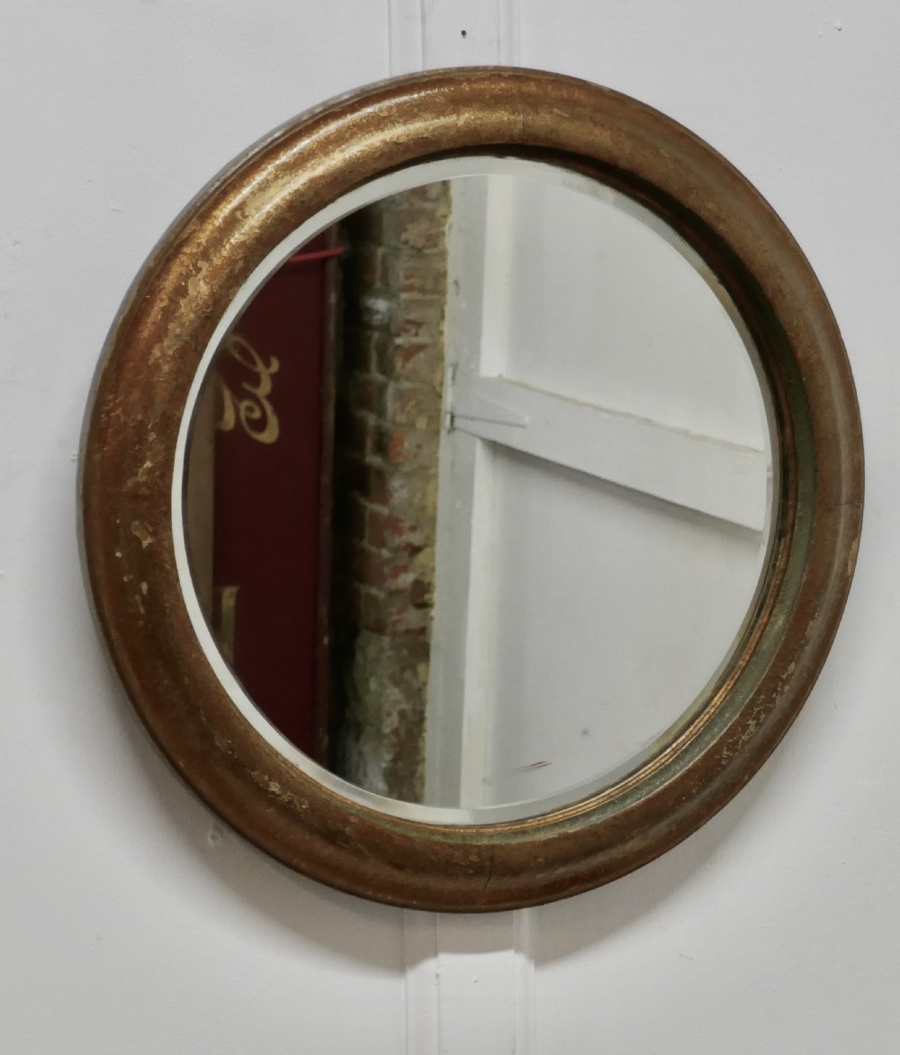 19th Century Round French Wall Mirror