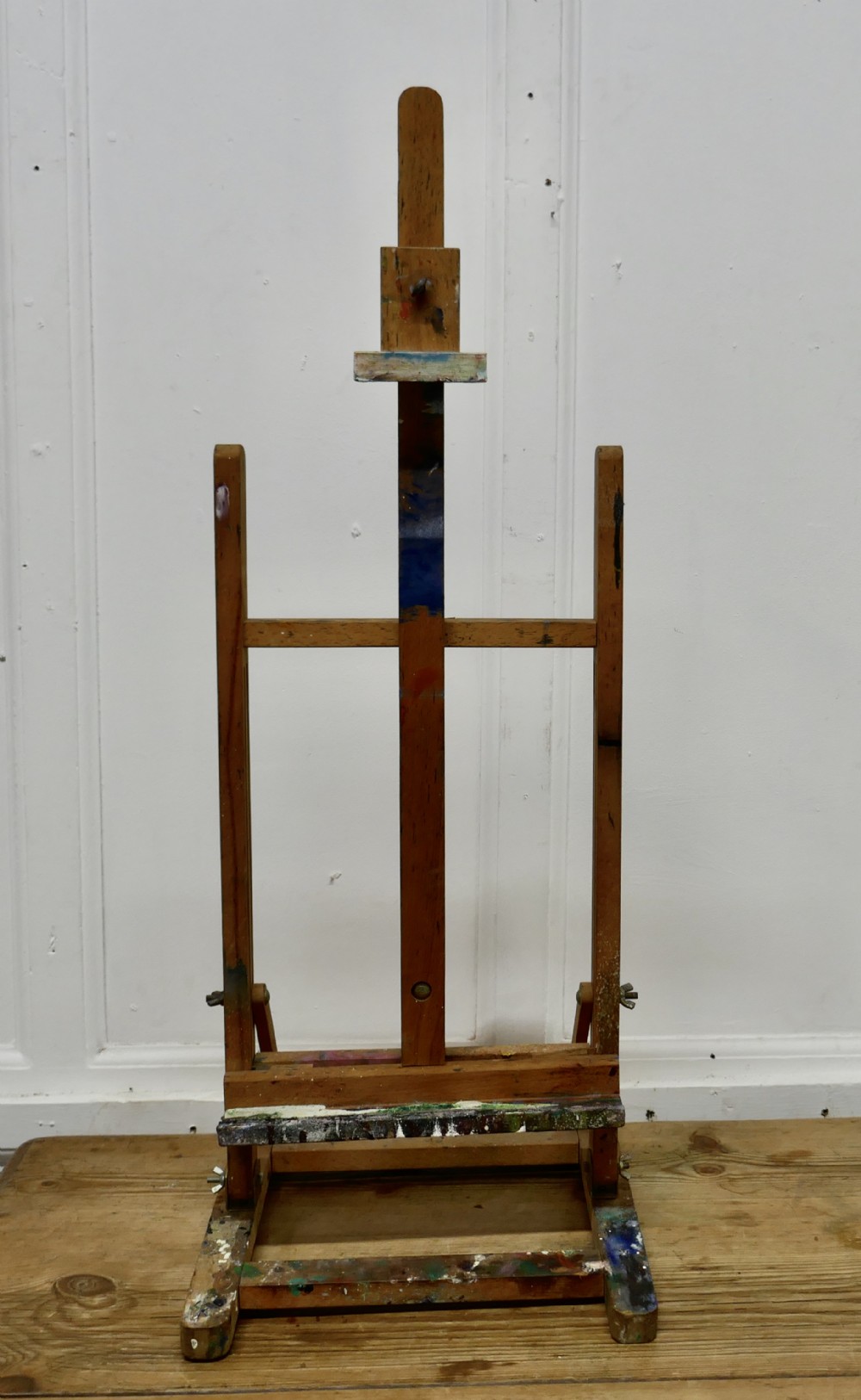 Paint Spattered Folding Table Top Easel