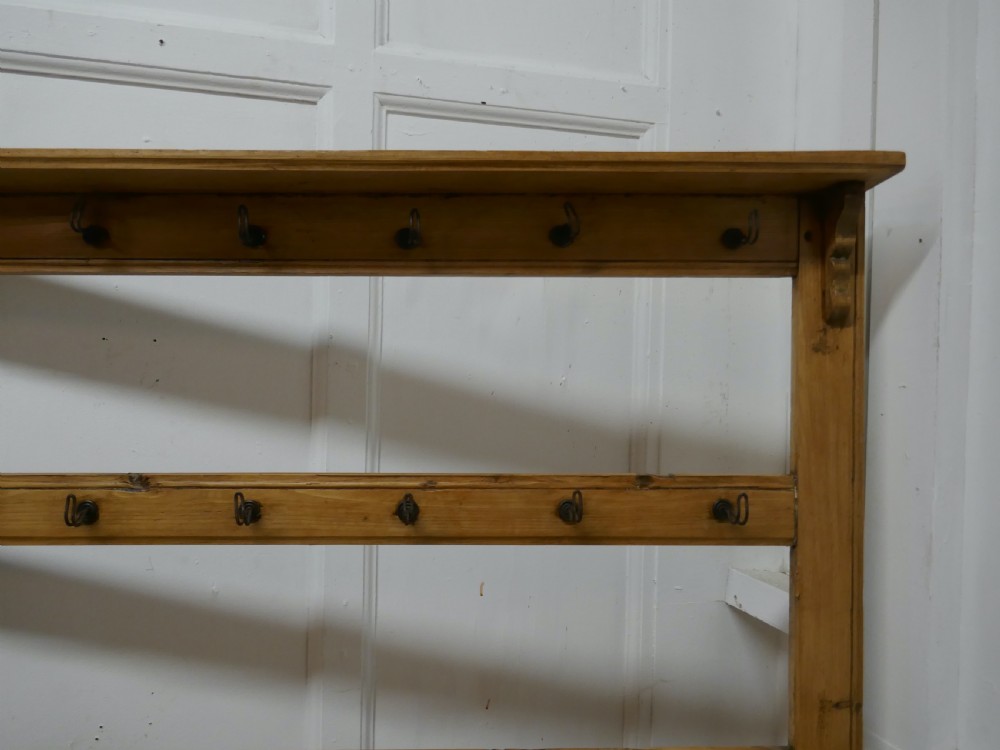 Continental Pine Rack with Hooks View IV